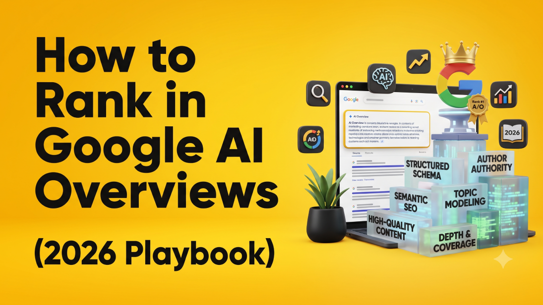 How to Rank in Google AI Overviews (2026 Playbook)